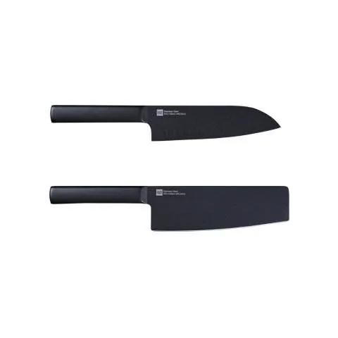 Набор кухонных ножей Xiaomi Huo Hou Black Heat Knife Set (2 ножа) фото 2