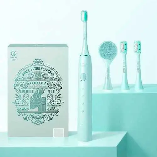 Электрическая зубная щетка Soocas X3U Set Limited Edition Facial (подарочная упаковка с насадкой для чистки лица) фото 3