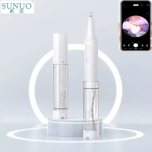 Ультразвуковой ирригатор-скалер для удаления зубного камня Xiaomi Sunuo T13 Pro Smart Visual Scaler фото 3