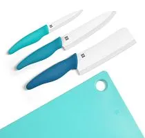 Набор керамических ножей с разделочной доской Xiaomi Huo Hou Hot Ceramic Knife Chopping Block Kit 