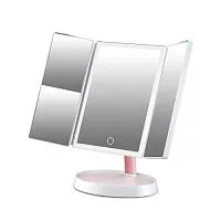 Зеркало для макияжа раскладное с автономной подсветкой и увеличением Xiaomi Jordan Judy (NV549) 