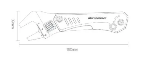 Мультитул Xiaomi MarsWorker Multi-function Wrench Knife фото 8