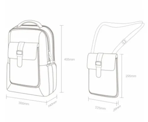 Сумка-рюкзак (2в1) Xiaomi Commuter Backpack (XMBB02RM) фото 5
