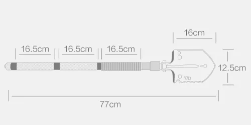 Мультифункциональная лопата Xiaomi HX Handao multifunctional Shovel фото 3