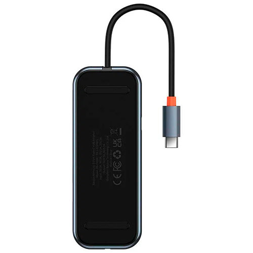 Адаптер-Хаб Baseus ACMEJOY 5-Port Type-C Hub Adapter (Type-C to USB 3.0*2+USB 2.0*1+Type-C PD&Data*1+RJ45*1) WKJZ010113 фото 4