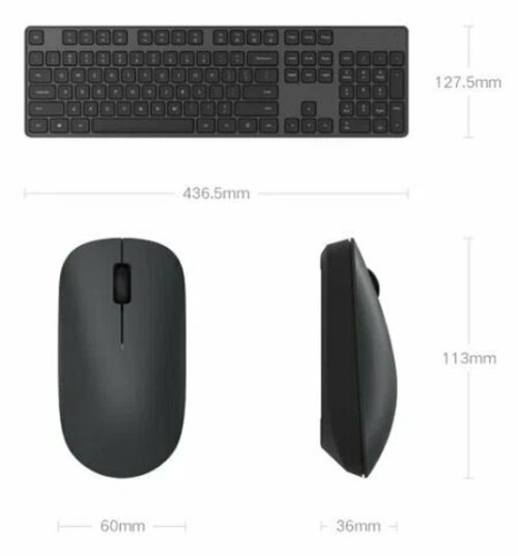 Клавиатура и мышь Xiaomi Wireless Keyboard and Mouse Combo (WXJS01YM) фото 6