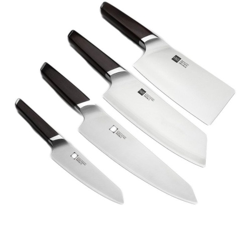 Набор кухонных ножей Huo Hou Fire Compound Steel Knife Set (4 ножа + подставка) фото 2