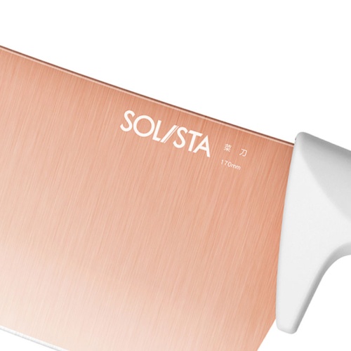 Набор кухонных ножей Xiaomi Solista Titanium Rose Gold Tool Set (3 ножа + подставка) фото 2