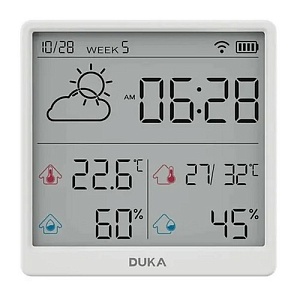 Датчик температуры влажности ATuMan Duka TH3 Белый