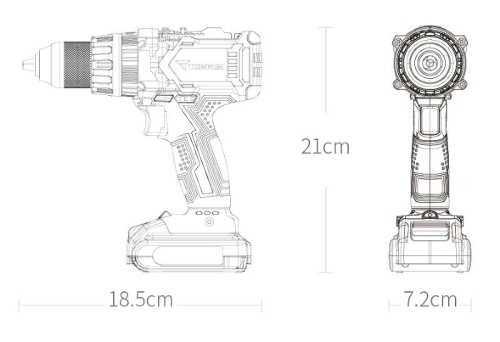 Аккумуляторная дрель-шуруповерт Xiaomi Tonfon Impact Drill (20V) фото 12