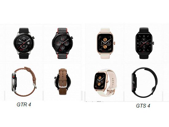 Появились изображения Amazfit GTR 4 и GTS 4