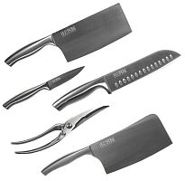 Набор кухонных ножей Xiaomi Huo Hou Nano Knife (6 предметов с подставкой) HU0014 