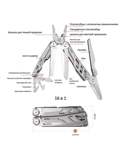 Мультитул NexTool Multifunction Knife Pro NE20143 фото 6