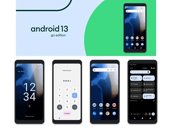 Google представила Android 13 Go